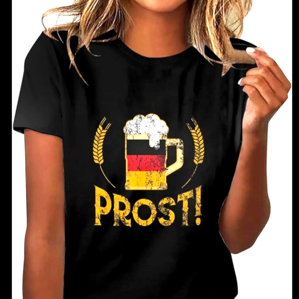 NWT Unisex German Prost! Cheers T-Shirt